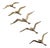 Modernist Brass Wall Seagulls, 1960s, Set of 5 For Sale