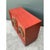 Vintage Lane Red Cabinet With Ornate Medallions For Sale - Image 9 of 14