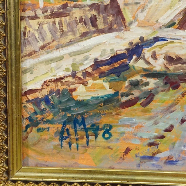 Alexander Michael Oil Painting – Bastia, Corsica, 1978 For Sale - Image 4 of 6