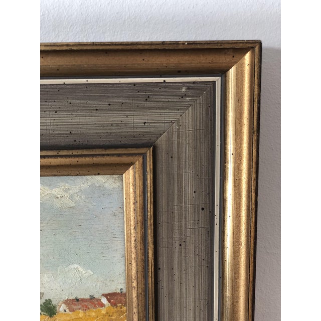 German Artist, Landscape Composition, Oil Painting on Panel, Framed For Sale - Image 7 of 15