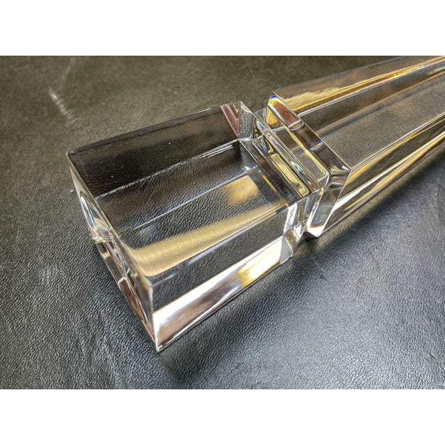 20th Century Crystal Obelisk from Baccarat For Sale - Image 5 of 13