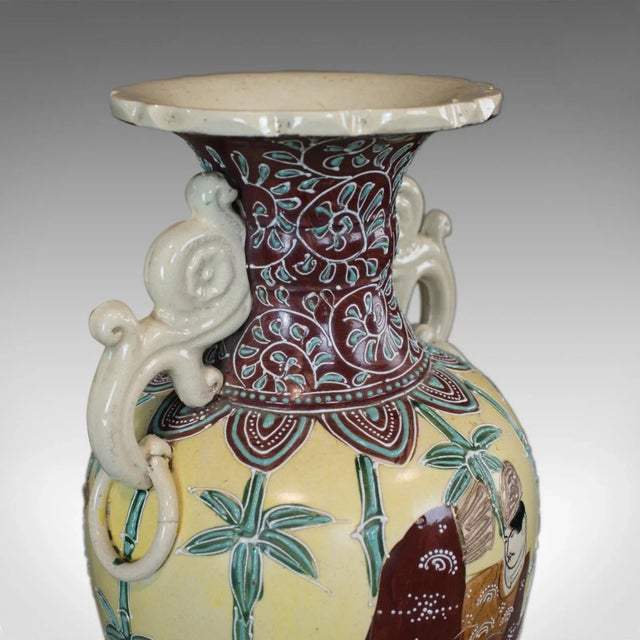 20th Century Oriental Ceramic Baluster Vase For Sale - Image 6 of 8