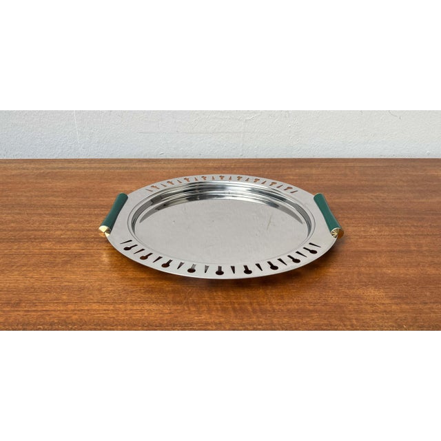 Postmodern Metal Tray from Inoxbeck, Italy, 1980s For Sale - Image 11 of 18
