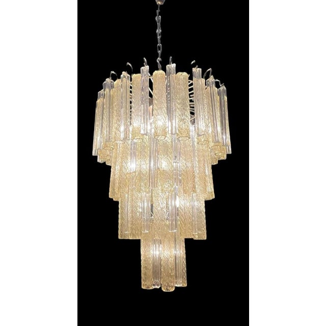 Large Murano Glass Chandelier by Paolo Venini, 1970s For Sale - Image 16 of 18