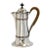 Antique English Silverplate Single-Serve Coffee Pot For Sale