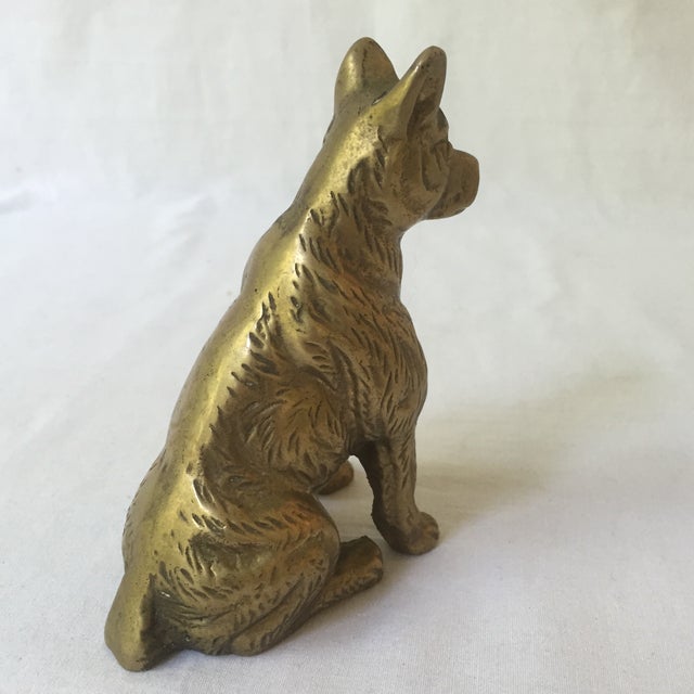 Vintage Brass Dog Chairish