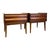 Lane Furniture Vintage Lane First Edition Mid Century Modern Walnut Nightstand End Table Set by Lane Furniture, Pair For Sale - Image 4 of 13