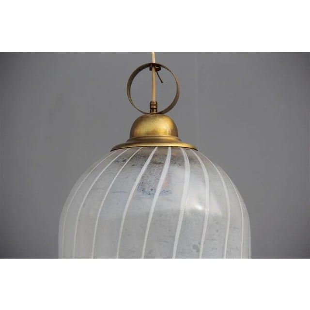 Metal Brass Ceiling Lamp by Murrina Murano, 1960s For Sale - Image 7 of 9