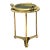 Vintage Brass and Glass Porthole Accent Table For Sale
