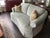 Ethan Allen Paris Loveseat light Turquoise Gray color with two Cushions, washable 78” x 45” x 38” Great condition, hardly...