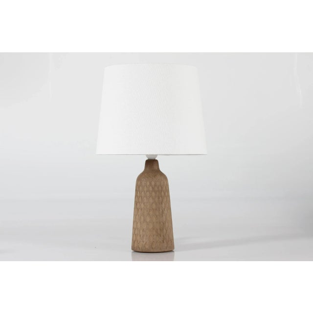 Danish Table Lamp in Unglazed Ceramic by Einar Johansen, 1960s For Sale - Image 12 of 12