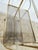 Mid-Century Modern Folding Bar Cart in Brass and Ribbed Acrylic Glass, 1960s For Sale - Image 9 of 18