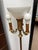 For sale is an ornate antique floor lamp featuring 3 side lights, and a large center light. The lamp has been tested. The...