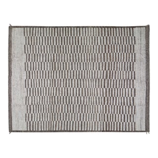 Moroccan Hand Knotted Wool Rug, 9'3''x12'4'' For Sale