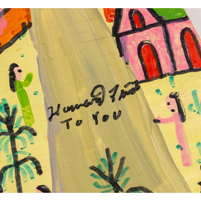 1990s Howard Finster Landscape and Goose Panel, 1993 For Sale - Image 5 of 7