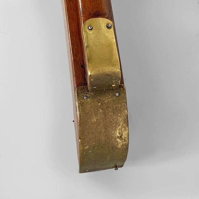 Italian Rectangular Dining Tables in Wood and Brass, 1930s, Set of 2 For Sale - Image 15 of 18