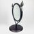 2020s Hand Forged Iron Tabletop Vanity Mirror (55cm) Antique Copper Leaf Design For Sale - Image 5 of 10