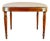 Antique English Edwardian Inlaid Mahogany Oval Bench Stool – Sheraton Revival Vanity Seat For Sale
