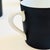 Ceramic Mid Century Porcelain Demitasse Mugs - Set of 5 - Black and White Glazes For Sale - Image 7 of 11