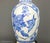 Vintage Blue and White Chinoiserie Porcelain Vase Lamp With Birds Flowers and Butterflies For Sale - Image 4 of 12