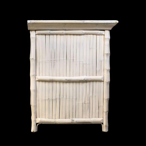 Late 20th Century Distressed Split Bamboo Dresser For Sale - Image 4 of 6