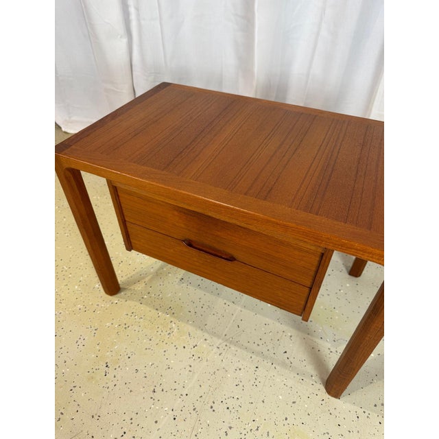 Brown Vintage Teak Side Table by Aksel Kjersgaard, 1970s For Sale - Image 8 of 10