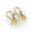 Modern 20k and 14k Gold Diamond and Citrine Briolette Drop Earrings, Pair For Sale - Image 3 of 9