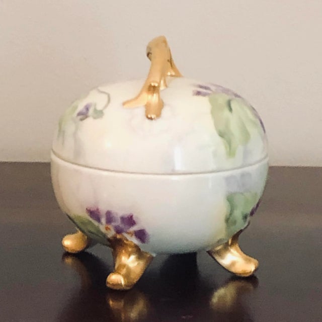 Vintage French Style Porcelain Box For Sale - Image 4 of 12