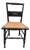 Early 19th Century Attributed Hitchcock Side Chair — Antique Painted Rush Seat For Sale