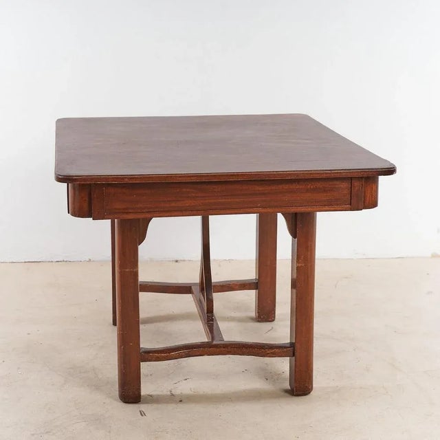 Vintage Extendable Brown Table For Sale - Image 6 of 6