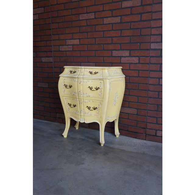 Yellow Italian Hand Painted Chest of Drawers For Sale - Image 8 of 8