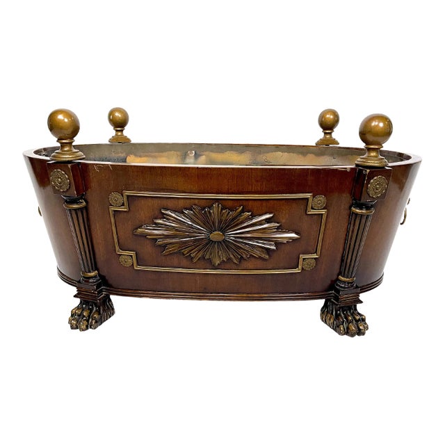George III Style Large Scale Classical Wine Cooler Cellarette or Jardiniére For Sale