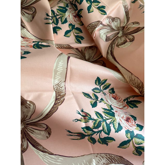 Art Deco Rose Cummings- Cumming Rose Chintz Fabric-2 Yards-100% Cotton For Sale - Image 3 of 8