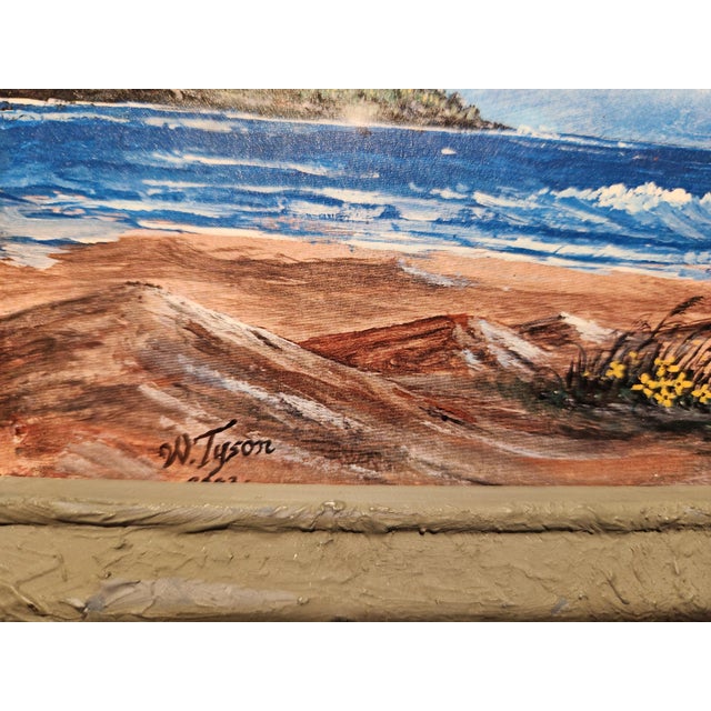 William Tyson Lighthouse Painting "A Perfect Home" - Framed Miniature For Sale - Image 4 of 9