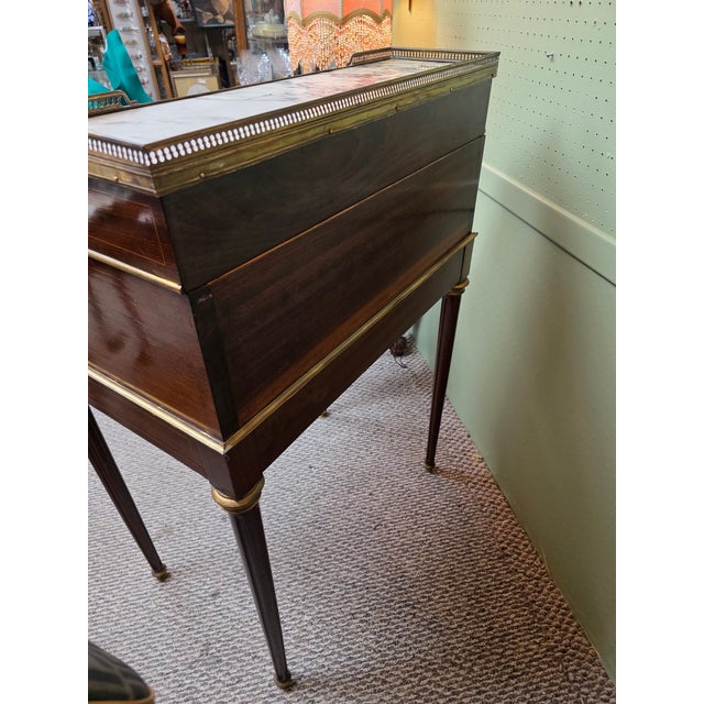 Brown Antique 19th Century Ladies Writing Desk For Sale - Image 8 of 8