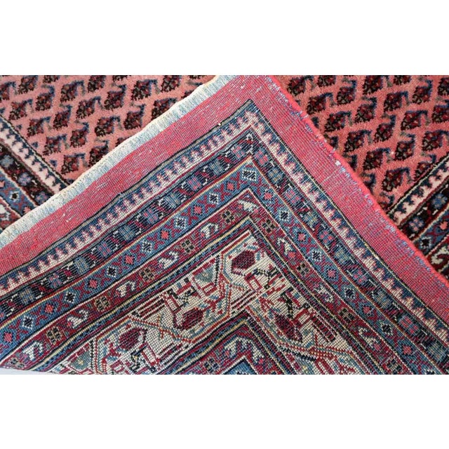 1970s Handmade Vintage Indian Seraband Rug 6.3' X 8.9' For Sale - Image 10 of 13