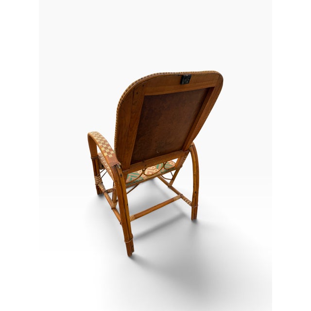 Rattan Armchairs in the style of Audoux Minet, France, 1950s, Set of 2 For Sale - Image 13 of 18