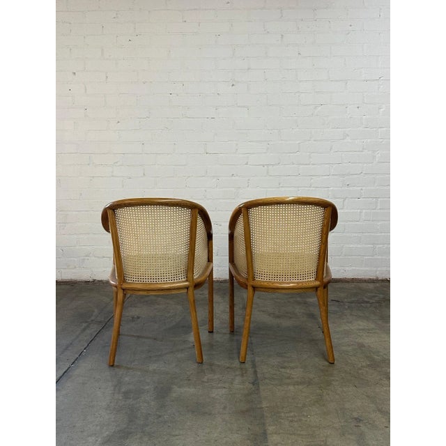 1970s Cane Side Chairs by Ward Bennet -Pair For Sale - Image 4 of 12