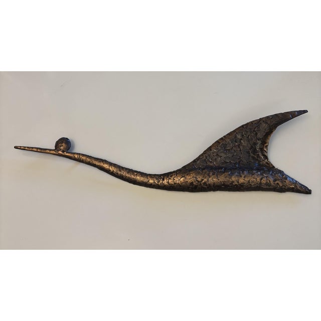 Brutalist Copper Bird Wall Sculptures from Hans Arnold, Germany, 1970s, Set of 3 For Sale - Image 6 of 8