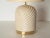 Mid-Century Italian Cream Ceramic and Brass Table Lamp from Tommaso Barbi, 1970s For Sale - Image 12 of 13
