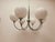 6-Light Chrome Chandelier with Glossy White Sphere Glasses, 1980s For Sale - Image 9 of 18