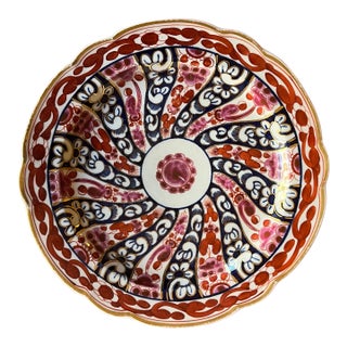 Antique Early 19th Century English Worcester Porcelain Plate in the Queen Charlotte Pattern For Sale