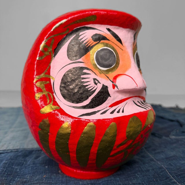 Vintage Japanese Daruma Doll, 1980s For Sale - Image 4 of 9