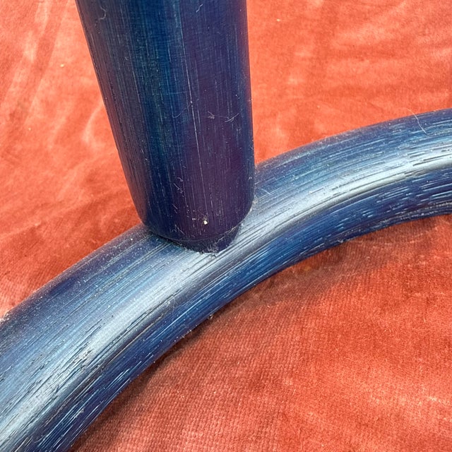 Wood Mid-Century Modern Round Glass and Wooden Side Table, 1970s For Sale - Image 7 of 16