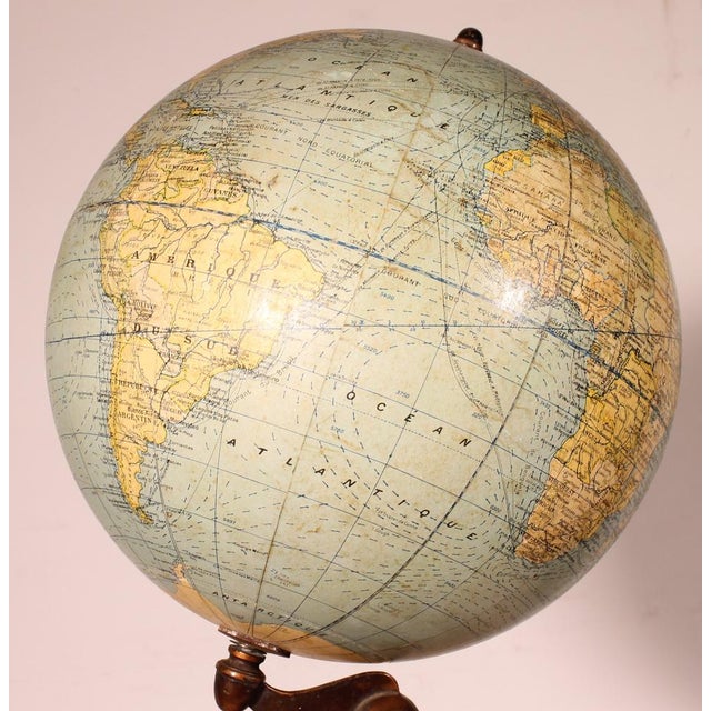 Terrestrial Globe by G. Thomas, Paris For Sale - Image 4 of 13