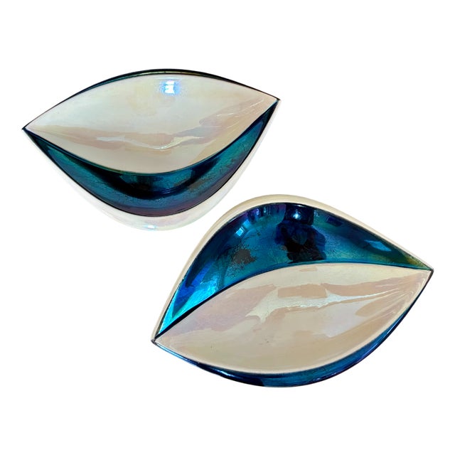 Earthenware Trinket Trays, 1960, Set of 2 For Sale