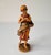 Mid 20th Century Vintage Carved Wood Reading Girl Figurine With Basket For Sale - Image 5 of 9