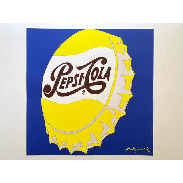 Andy Warhol Vintage 1986 Limited Edition Large Fine Art Lithograph Print " Pepsi - Cola " 1962 For Sale - Image 9 of 13