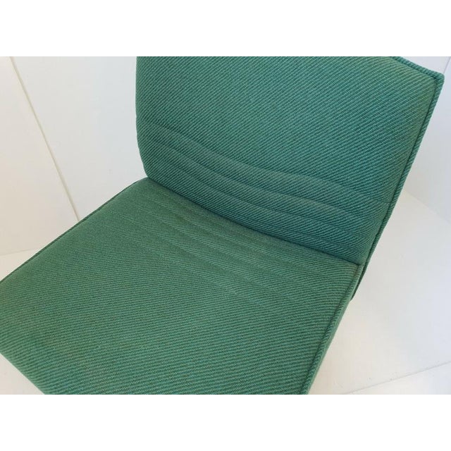 Vintage Wool and Steel Armchair, 1980s For Sale - Image 3 of 13