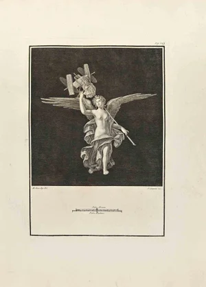 Ferdinando Campana, Guardian Angel, Etching, 18th Century